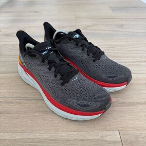 HOKA ONE ONE Men’s Clifton 8 Running Shoes Size 9.5 Anthracite/Castlerock